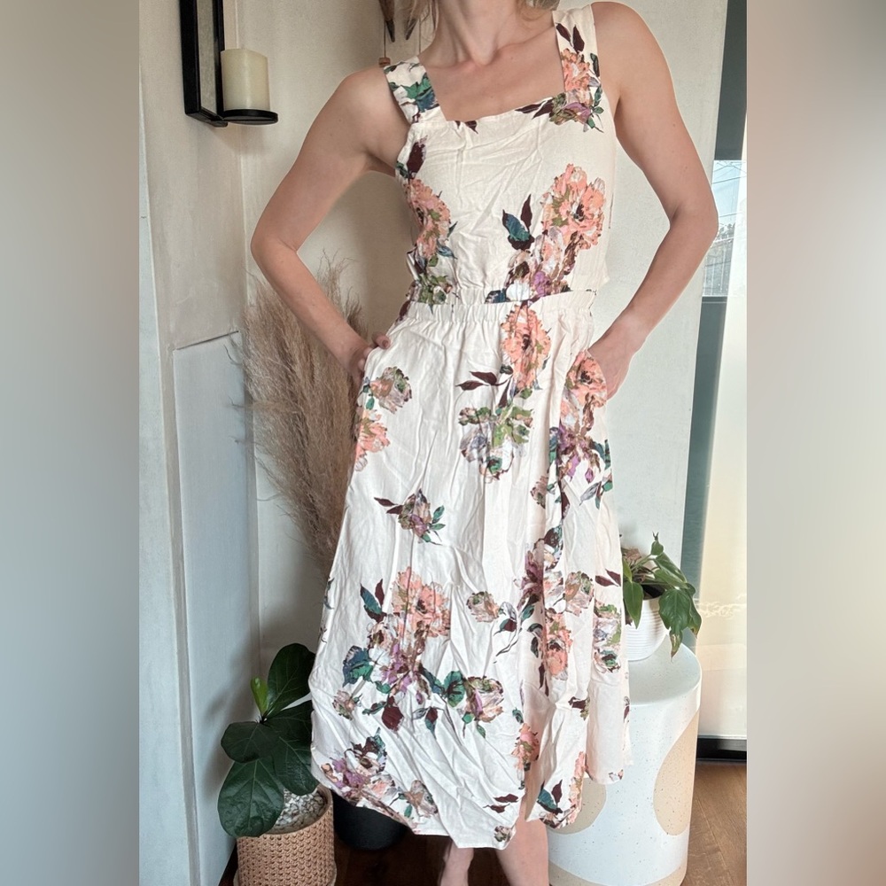 Floral midi dress